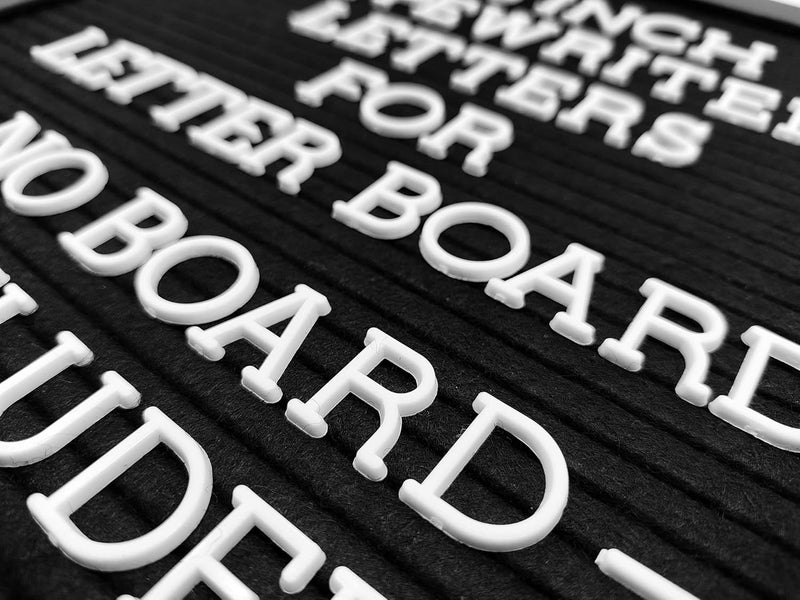 G GAMIT Felt Letter Board Letters Set - Pre-cut 0.75inch White Typewriter Letters 386pcs with Canvas Bag (No Board Included) - Image 5